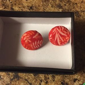 🎀Bundle 3 for $10!🎀 Tropical Fabric Earrings